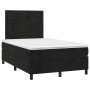 Box spring bed with black velvet mattress 120x200 cm by , Beds and slatted bases - Ref: Foro24-3143075, Price: 413,05 €, Disc...