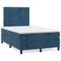 Cama box spring con colchón terciopelo azul oscuro 120x200 cm de , Camas y somieres - Ref: Foro24-3143077, Precio: 402,99 €, ...