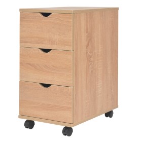 Kommode aus Holz, 33 x 45 x 60 cm, Farbe Eiche von vidaXL, Schließfächer und Lagerschränke - Ref: Foro24-245725, Preis: 69,95...