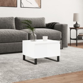 Glossy white engineered wood coffee table 50x46x35 cm by , Coffee table - Ref: Foro24-830880, Price: 44,88 €, Discount: %