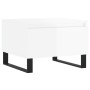 Mesa de centro madera de ingeniería blanco brillo 50x46x35 cm de , Mesas de centro - Ref: Foro24-830880, Precio: 44,88 €, Des...