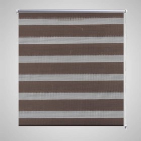 Zebra Blind 120 x 230 cm Coffee by , Blinds and blinds - Ref: Foro24-240221, Price: 52,99 €, Discount: %