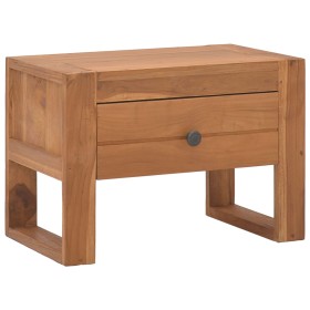 Mesita de noche madera maciza de teca 50x30x35 cm de , Mesitas de noche - Ref: Foro24-326123, Precio: 95,99 €, Descuento: %