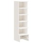 Shoe rack made of solid white pine wood 28x30x104 cm by , Shoe racks and shoe organizers - Ref: Foro24-837389, Price: 59,60 €...