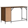 Brown oak engineered wood computer desk 131x48x75cm by , Desks - Ref: Foro24-836222, Price: 79,05 €, Discount: %