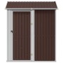 Brown galvanized steel garden shed 192x152.5x237 cm by , Sheds - Ref: Foro24-364532, Price: 279,04 €, Discount: %