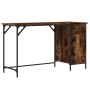 Computer desk engineered wood smoke oak 131x48x75 cm by , Desks - Ref: Foro24-836220, Price: 80,34 €, Discount: %