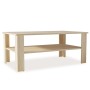 Mesa de centro madera de ingeniería roble 100x59x42 cm de vidaXL, Mesas de centro - Ref: Foro24-244858, Precio: 61,92 €, Desc...