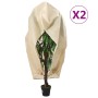 Cubiertas para plantas con cremallera 2 uds 70 g/m² 2,36x2 m de , Accesorios de jardinería - Ref: Foro24-3203531, Precio: 29,...