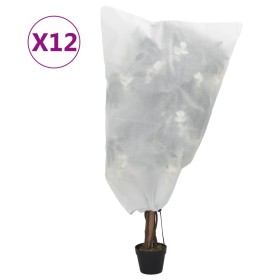 Plant covers with cord 12 pcs 70 g/m² 0.8x1 m by , Gardening accessories - Ref: Foro24-3203546, Price: 37,99 €, Discount: %