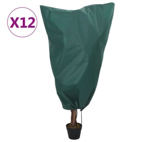 Plant covers with cord 12 pcs 70 g/m² 0.8x0.8 m by , Gardening accessories - Ref: Foro24-3203565, Price: 35,99 €, Discount: %