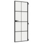 Puerta interior delgada negra vidrio y aluminio 76x201,5 cm de , Puertas para el hogar - Ref: Foro24-155125, Precio: 227,26 €...