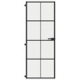 Puerta interior delgada negra vidrio y aluminio 76x201,5 cm de , Puertas para el hogar - Ref: Foro24-155125, Precio: 227,26 €...