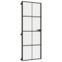 Puerta interior delgada negra vidrio y aluminio 76x201,5 cm de , Puertas para el hogar - Ref: Foro24-155125, Precio: 227,26 €...