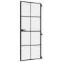 Puerta interior delgada negra vidrio y aluminio 83x201,5 cm de , Puertas para el hogar - Ref: Foro24-155127, Precio: 231,27 €...