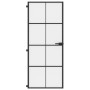 Puerta interior delgada negra vidrio y aluminio 83x201,5 cm de , Puertas para el hogar - Ref: Foro24-155127, Precio: 231,27 €...