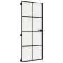 Puerta interior delgada negra vidrio y aluminio 83x201,5 cm de , Puertas para el hogar - Ref: Foro24-155127, Precio: 231,27 €...