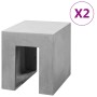 Hocker 2 Einheiten Beton 35x40x40 cm von , Klapphocker und Stühle - Ref: Foro24-312384, Preis: 74,35 €, Rabatt: %