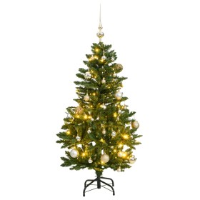 Artificial Christmas tree with hinges 150 LED and balls 150 cm by , Christmas trees - Ref: Foro24-3210094, Price: 85,52 €, Di...