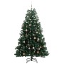 Árbol de Navidad artificial con bisagras 300 LED y bolas 240 cm de , Arboles de navidad - Ref: Foro24-3210409, Precio: 261,99...