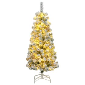 Artificial Christmas tree with hinges 150 LED and balls 120 cm by , Christmas trees - Ref: Foro24-3210461, Price: 78,57 €, Di...