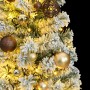 Artificial Christmas tree with hinges 150 LED and balls 150 cm by , Christmas trees - Ref: Foro24-3210456, Price: 86,36 €, Di...