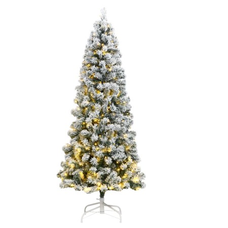 Artificial Christmas tree with hinges 300 LED and snow 210 cm by , Christmas trees - Ref: Foro24-3210475, Price: 121,65 €, Di...