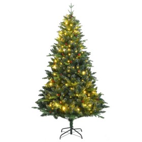 Artificial Christmas tree with hinges 300 LEDs 180 cm by , Christmas trees - Ref: Foro24-3210327, Price: 126,45 €, Discount: %