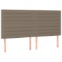 Headboards 4 units of taupe gray fabric 90x5x78/88 cm by , Headboards and footboards - Ref: Foro24-3116490, Price: 124,29 €, ...