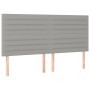 Headboards 4 units of light gray fabric 90x5x78/88 cm by , Headboards and footboards - Ref: Foro24-3116486, Price: 101,17 €, ...