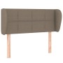 Taupe gray fabric headboard 93x23x78/88 cm by , Headboards and footboards - Ref: Foro24-3117130, Price: 56,76 €, Discount: %