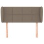 Taupe gray fabric headboard 93x23x78/88 cm by , Headboards and footboards - Ref: Foro24-3117130, Price: 56,76 €, Discount: %