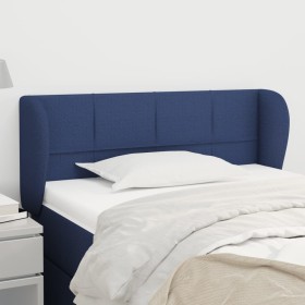 Blue fabric headboard 93x23x78/88 cm by , Headboards and footboards - Ref: Foro24-3117132, Price: 51,99 €, Discount: %