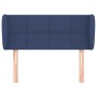 Blue fabric headboard 93x23x78/88 cm by , Headboards and footboards - Ref: Foro24-3117132, Price: 51,24 €, Discount: %