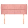 Kopfteil aus rosa Samt, 93 x 23 x 78/88 cm von , Kopf- und Fußteile - Ref: Foro24-3117185, Preis: 51,75 €, Rabatt: %