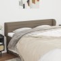 Taupe gray fabric headboard 203x23x78/88 cm by , Headboards and footboards - Ref: Foro24-3117310, Price: 80,22 €, Discount: %