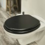 Tiger Soft Close Toilet Seat Leatherlook MDF Black 252540746 by Tiger, Toilet and bidet seats - Ref: Foro24-418330, Price: 51...