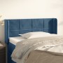 Cabecero de terciopelo azul oscuro 93x16x78/88 cm de , Cabeceros y pies de cama - Ref: Foro24-3118808, Precio: 52,34 €, Descu...