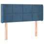 Dark blue velvet headboard 93x16x78/88 cm by , Headboards and footboards - Ref: Foro24-3118808, Price: 52,99 €, Discount: %