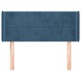 Dark blue velvet headboard 93x16x78/88 cm by , Headboards and footboards - Ref: Foro24-3118808, Price: 52,99 €, Discount: %