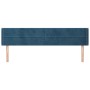 Dark blue velvet headboard 203x16x78/88 cm by , Headboards and footboards - Ref: Foro24-3118978, Price: 76,63 €, Discount: %