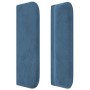 Cabecero de terciopelo azul oscuro 203x16x78/88 cm de , Cabeceros y pies de cama - Ref: Foro24-3118978, Precio: 76,63 €, Desc...