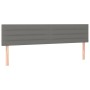 Cabecero con LED de tela gris oscuro 180x5x78/88 cm de , Cabeceros y pies de cama - Ref: Foro24-3121767, Precio: 63,02 €, Des...