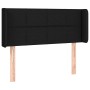 Cabecero con LED de tela negro 83x16x78/88 cm de , Cabeceros y pies de cama - Ref: Foro24-3123212, Precio: 52,99 €, Descuento: %