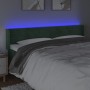 Cabecero con LED de terciopelo verde oscuro 203x16x78/88 cm de , Cabeceros y pies de cama - Ref: Foro24-3123445, Precio: 81,9...