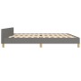 Bed frame with headboard dark gray fabric 200x200 cm by , Beds and slatted bases - Ref: Foro24-3125163, Price: 226,62 €, Disc...