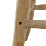 Real Leather and Solid Teak Wood Kitchen Stool by vidaXL, Kitchen stools - Ref: Foro24-244543, Price: 112,43 €, Discount: %