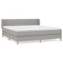 Boxspringbett mit hellgrauer Stoffmatratze 180x200 cm von , Betten und Lattenroste - Ref: Foro24-3126901, Preis: 535,23 €, Ra...