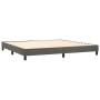 Box spring bed with dark gray velvet mattress 200x200 cm by , Beds and slatted bases - Ref: Foro24-3127572, Price: 546,57 €, ...