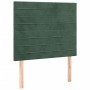 Cama box spring con colchón terciopelo verde oscuro 90x190 cm de , Camas y somieres - Ref: Foro24-3129246, Precio: 358,47 €, ...